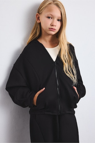 Oversize Fit Hooded Cardigan