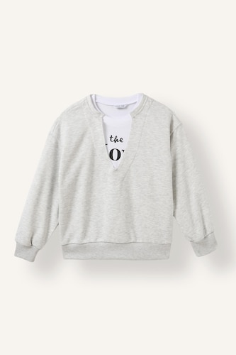 Girl Relax Fit V-Neck Sweatshirt