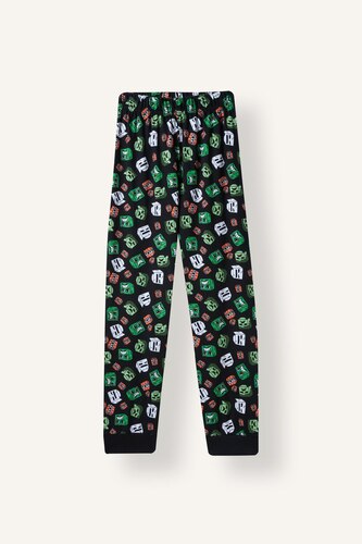 Man 2 piece Regular Fit Minecraft Licensed Elastic Band Knitted Pyjamas