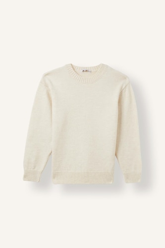 Базовый трикотажный свитер Oversize с круглым вырезом для мальчиков