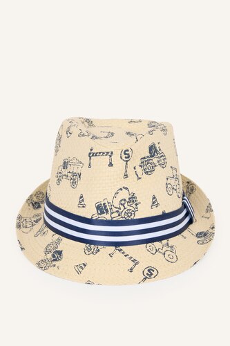 Young Boys - Teen Boys Beige Boy Straw Hat