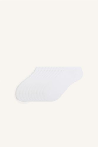 Kadın Beyaz Pamuklu 10'Lu Sneaker