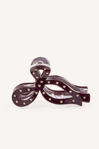 Women Bordeaux Woman Hair Clip