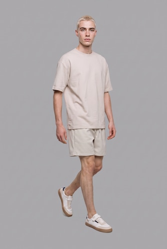 Men Stone Baggy Fit Shorts