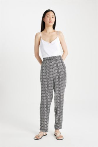 Harem With Pockets Viscose Trousers