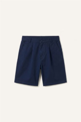 Erkek Lacivert Relaxed Fit Bermuda Şort