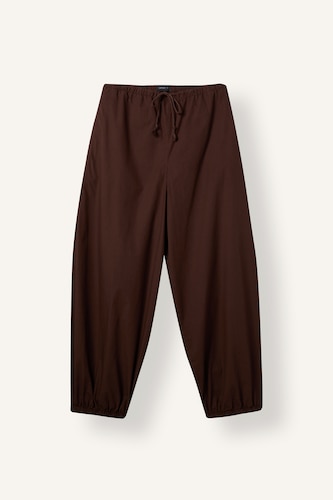 Women Brown Normal Waist Balloon Fit Trousers