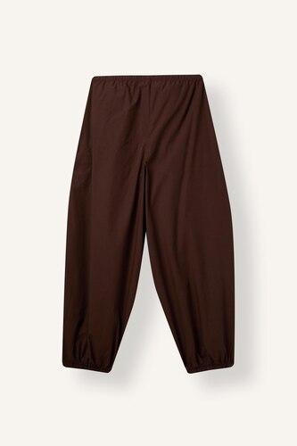 Balloon Fit Poplin Trousers