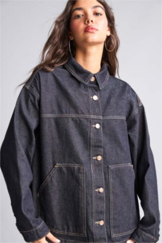 Women Blue Black Jacket