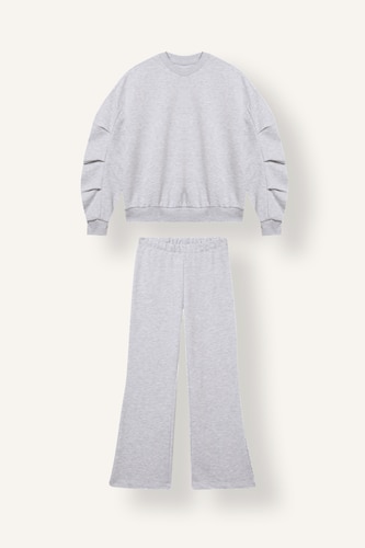 Ensemble Sweatshirt à col rond et Pantalon de survêtement pour fille