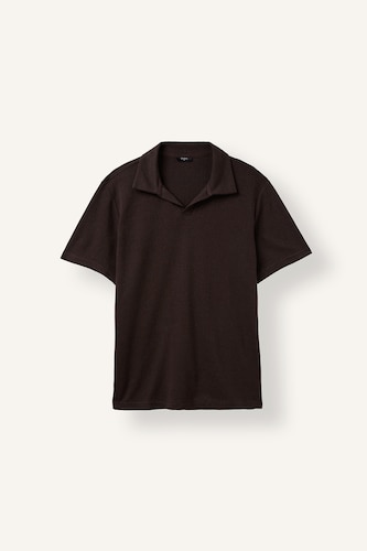 Erkek Kahve Regular Fit Resort Yaka Polo