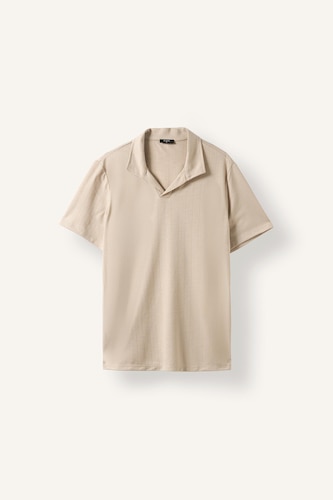 Resort Neck Regular Fit Short Sleeve Polo T-Shirt