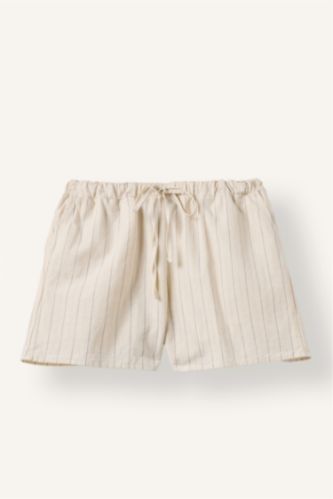 Women Light Yellow Linen Blended