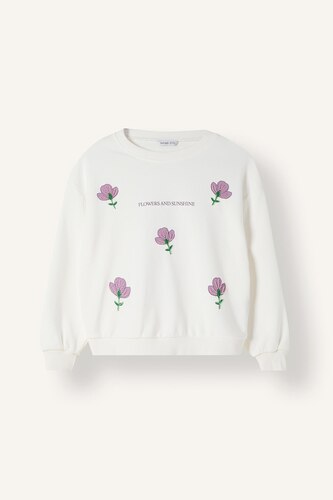 Girl Relax Fit Floral Sweatshirt