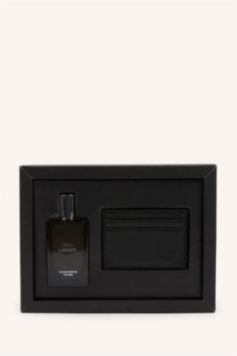 Erkek Siyah Erkek 50 ml Sand Oud Parfüm Cüzdan Seti