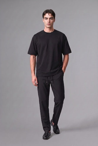 Ерлер қара Regular Fit шалбар