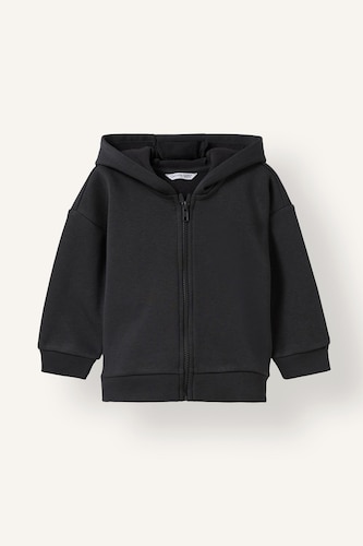 Sweat à capuche basique épais zippé pour bébé garçon