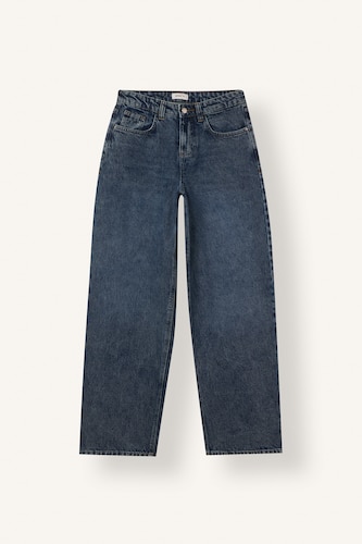Barrel Fit High Waist Wide Leg Jeans