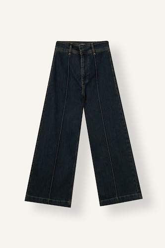 High Waist Wide Leg Culotte Jeans