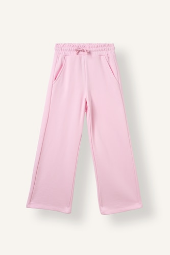 Young Girls - Teen Girls Pink Wide Leg Trousers