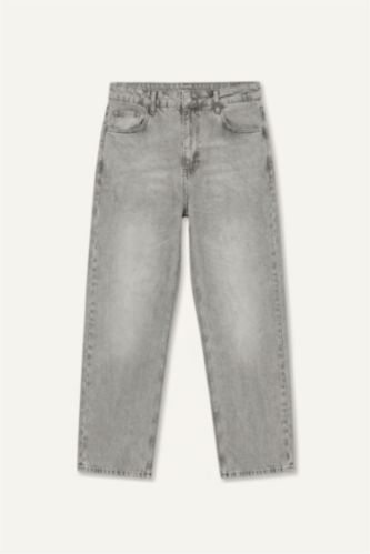 Erkek Açık Gri Baggy Fit Pantolon