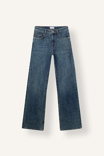 Jean taille haute large Coupe droite
