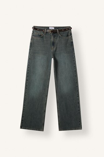 High Waist Straight Fit Trousers