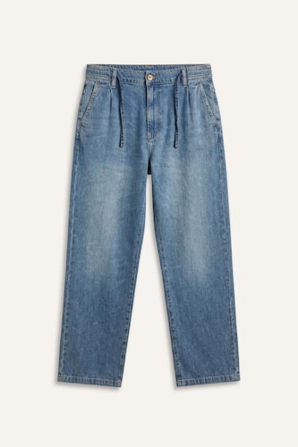 %100 Pamuk Yüksek Bel Wide Leg Pantolon