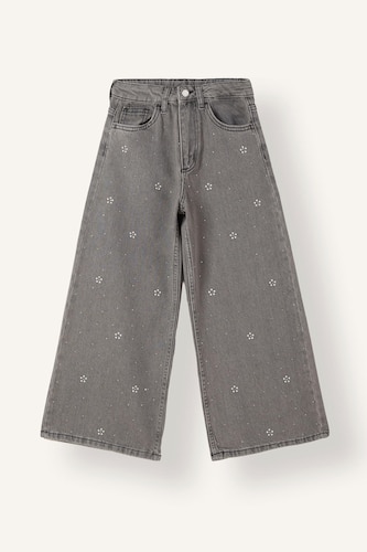 Girl 90's Wide Leg Printed Trousers