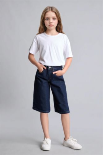 GIRLS & TEENS Dark Blue Girl Denim Shorts