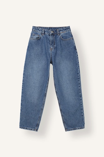 Young Boys - Teen Boys Blue Balloon Fit Denim Trousers