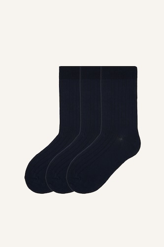 Men NAVY 3 piece Long sock