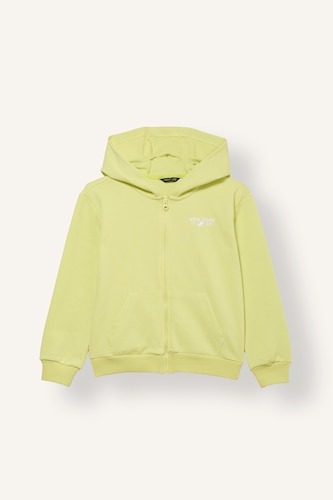 Young Girls - Teen Girls Light Yellow Regular Fit Hooded Cardigan