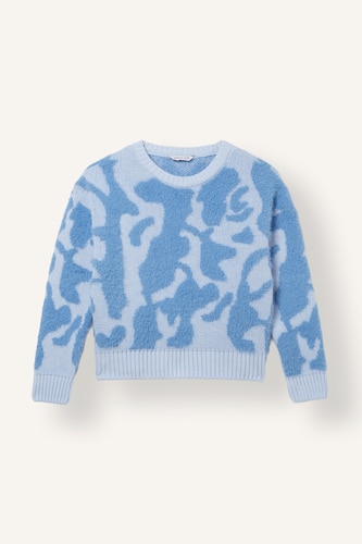 Young Girls - Teen Girls Light Blue Girl Regular Fit Crew Neck Pullover