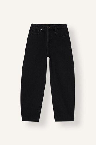 Barrel Fit Yüksek Bel Jean