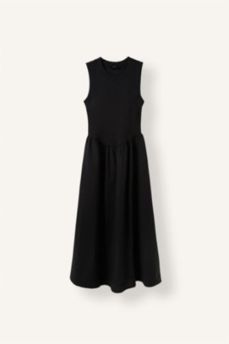 Women Black Midi Dress
