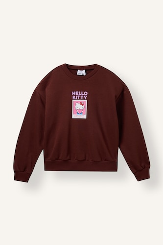 Young Girls - Teen Girls Bordeaux Relax Fit Crew Neck Sweatshirt