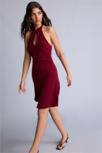 Women Dark Bordeaux Dress