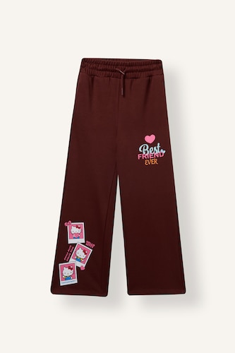 Young Girls - Teen Girls Bordeaux Wide Leg Trousers