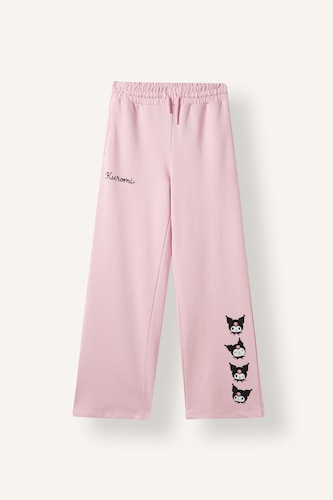 Young Girls - Teen Girls Pink Wide Leg Trousers