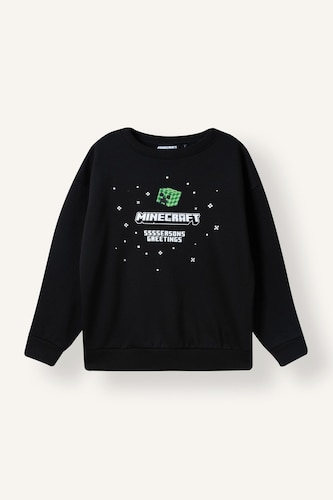 Regular Fit Minecraft Licensed Crew Neck Sweatshirt