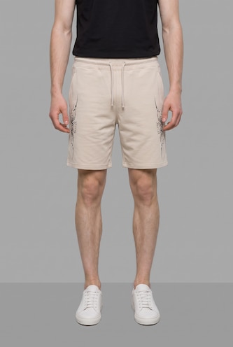 Man Stone 100% Cotton Baggy Fit Patterned Shorts