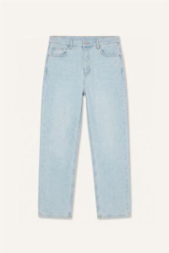 Men Ice Blue Baggy Fit Trousers
