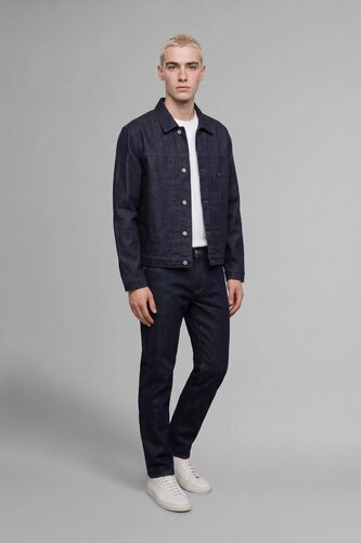 Men Dark Blue Jacket