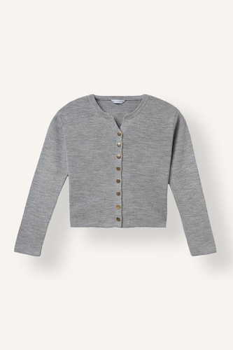 Cardigan en tricot basic à boutons pour fille