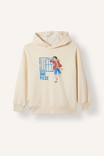 Boy One Piece Licensed Back Print Crew Neck Sweatshirt
