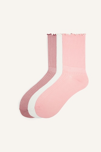 Young Girls - Teen Girls Light Pink Girl Socks