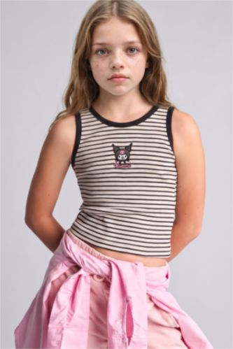 Girls & Teens Black توب بناتي سليم فيت