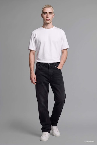 100% Cotton Baggy Fit Jeans