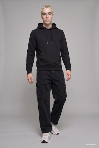100% Cotton Super Baggy Fit Cargo Jeans